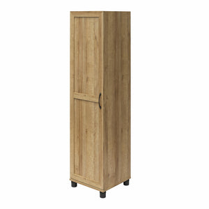 Systembuild Evolution Lory Framed 60" Tall Storage Cabinet - Natural