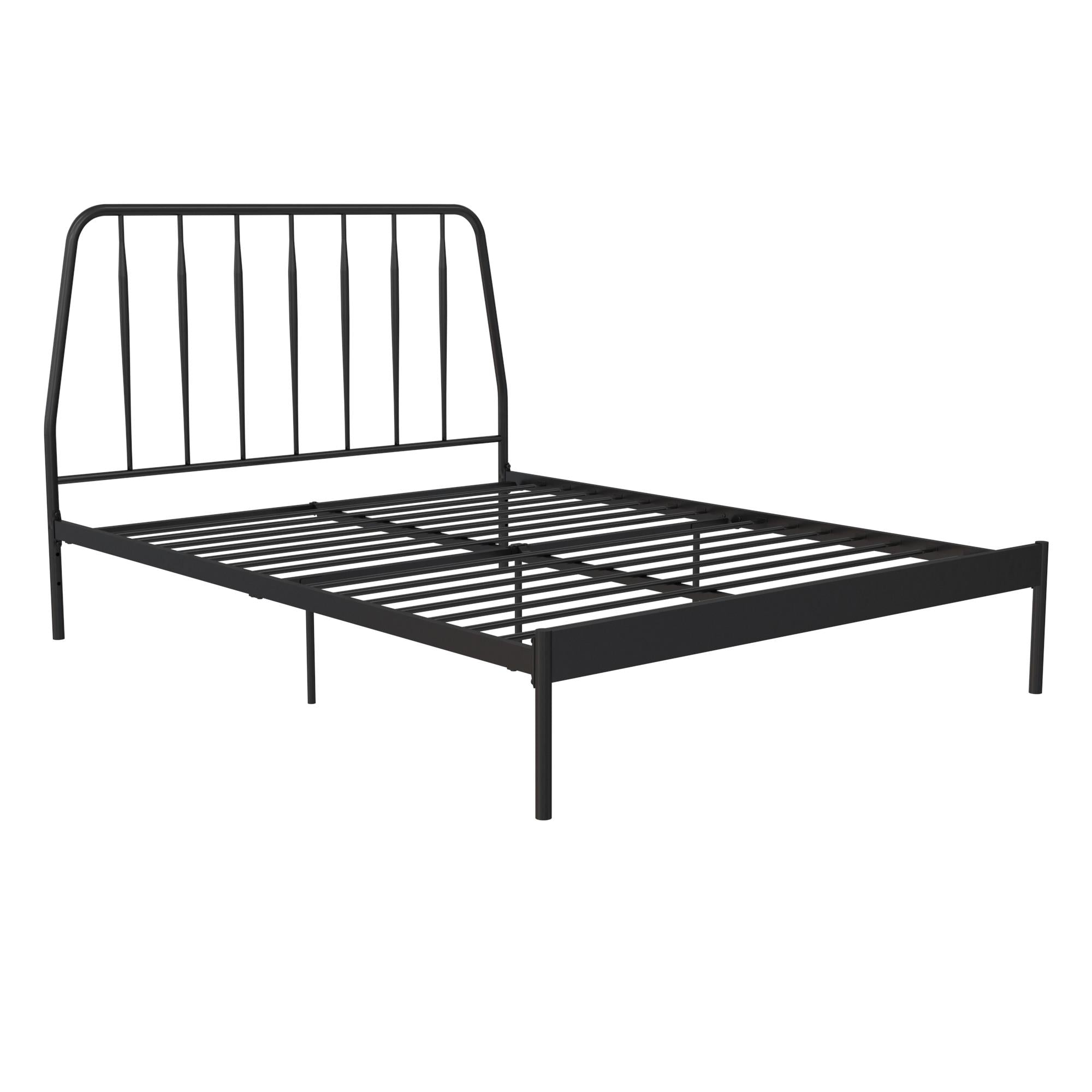 CosmoLiving Anastasia Metal Bed - Black - Queen