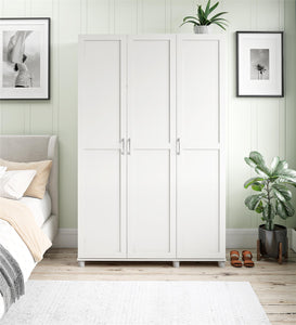 Systembuild Evolution Lory Framed 3 Door Wardrobe - White