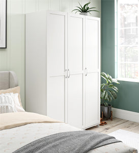 Systembuild Evolution Lory Framed 3 Door Wardrobe - White