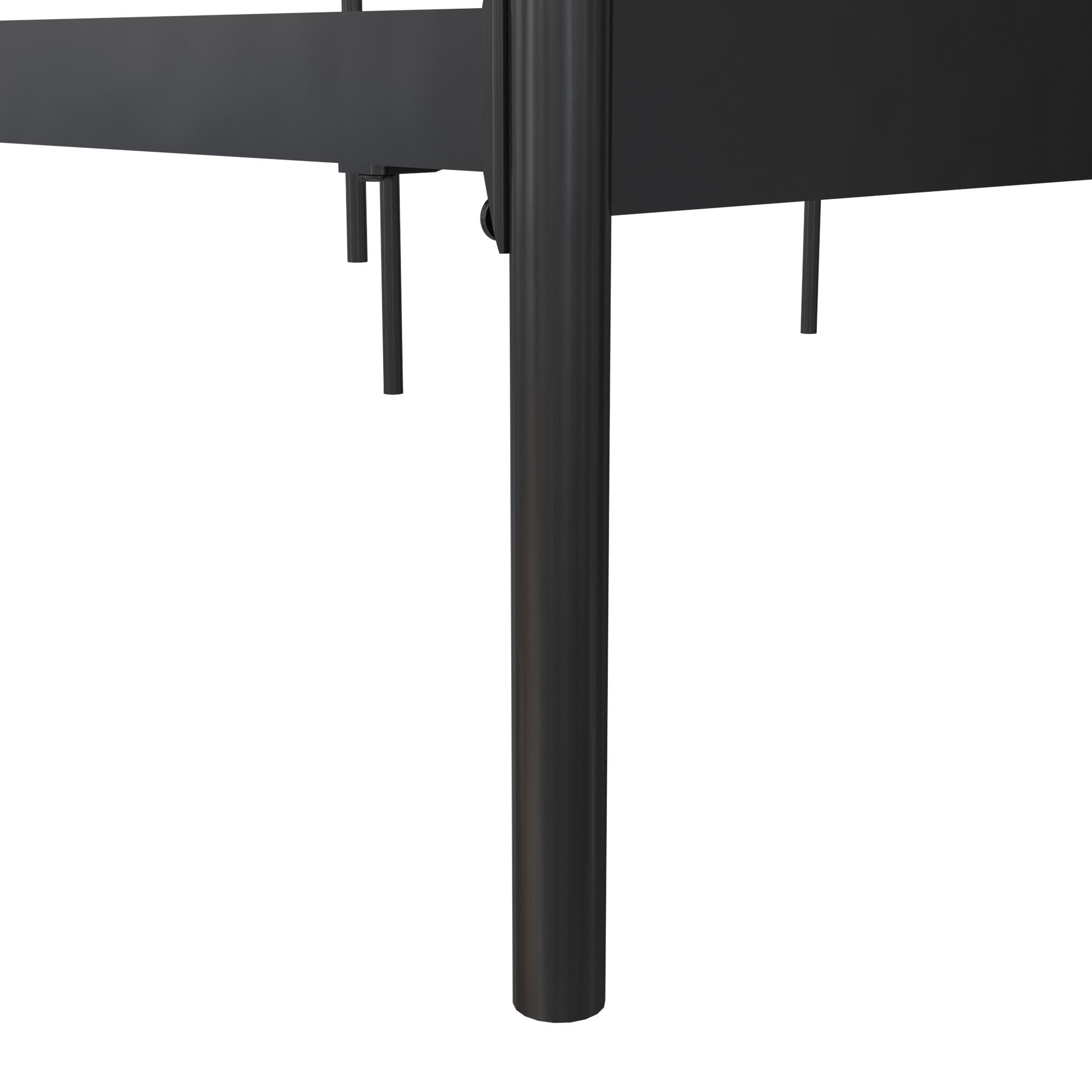 CosmoLiving Anastasia Metal Bed - Black - Queen
