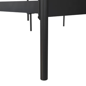 CosmoLiving Anastasia Metal Bed - Black - Queen