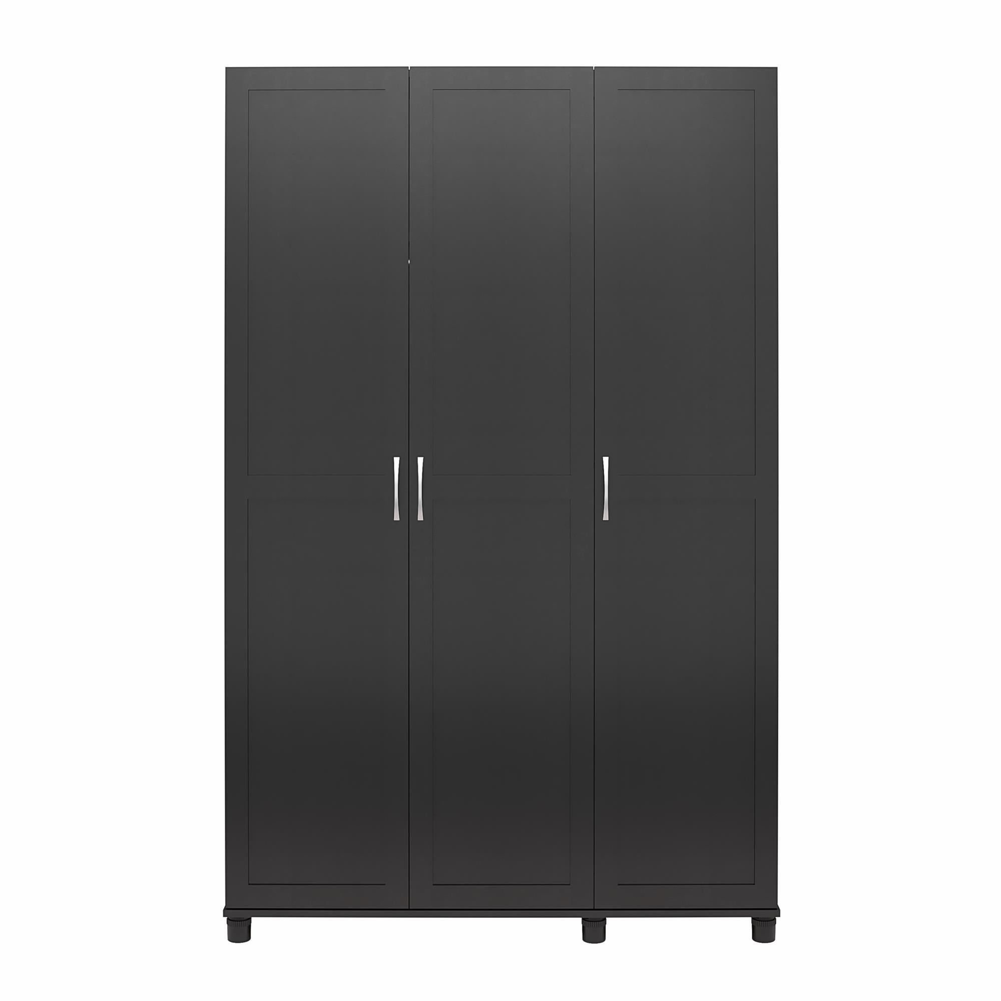 Systembuild Evolution Lory Framed 3 Door Wardrobe - Black