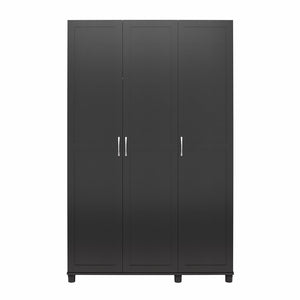 Systembuild Evolution Lory Framed 3 Door Wardrobe - Black
