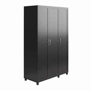 Systembuild Evolution Lory Framed 3 Door Wardrobe - Black