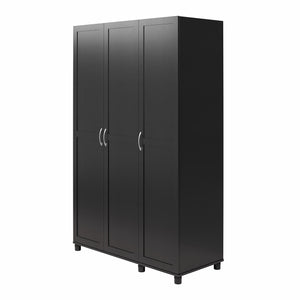 Systembuild Evolution Lory Framed 3 Door Wardrobe - Black