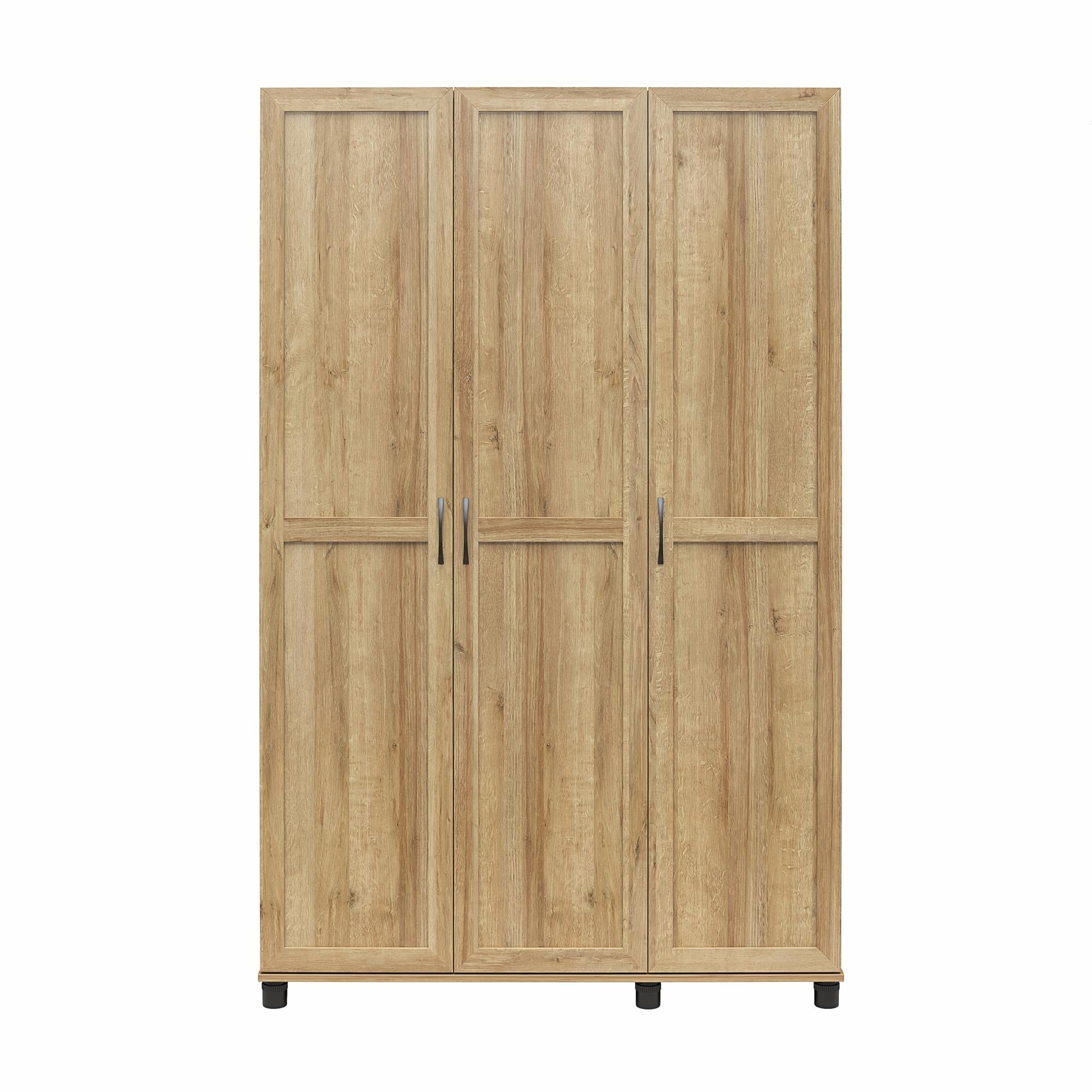 Systembuild Evolution Lory Framed 3 Door Wardrobe - Natural