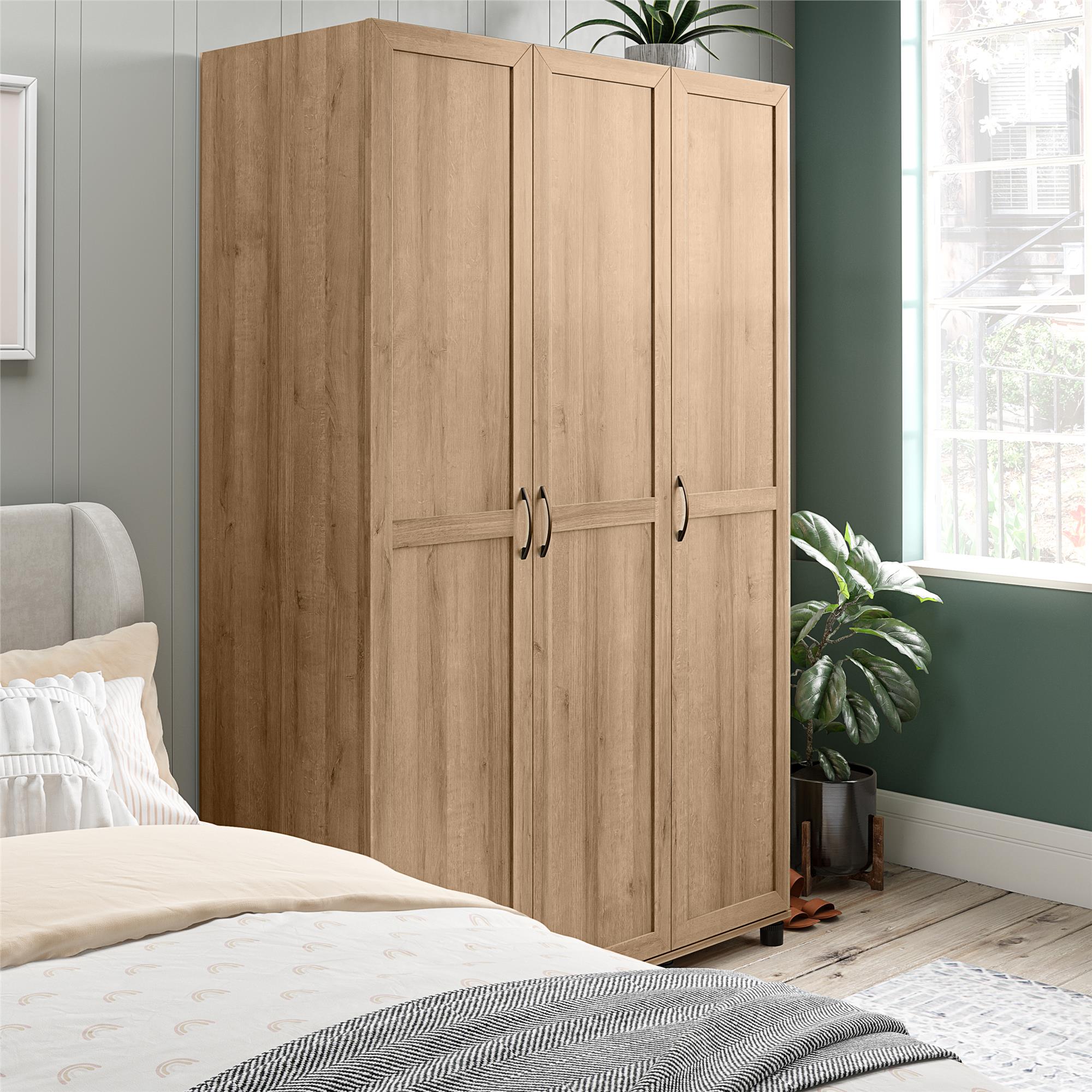 Systembuild Evolution Lory Framed 3 Door Wardrobe - Natural