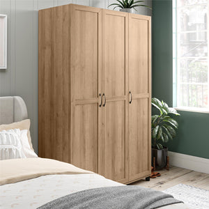 Systembuild Evolution Lory Framed 3 Door Wardrobe - Natural