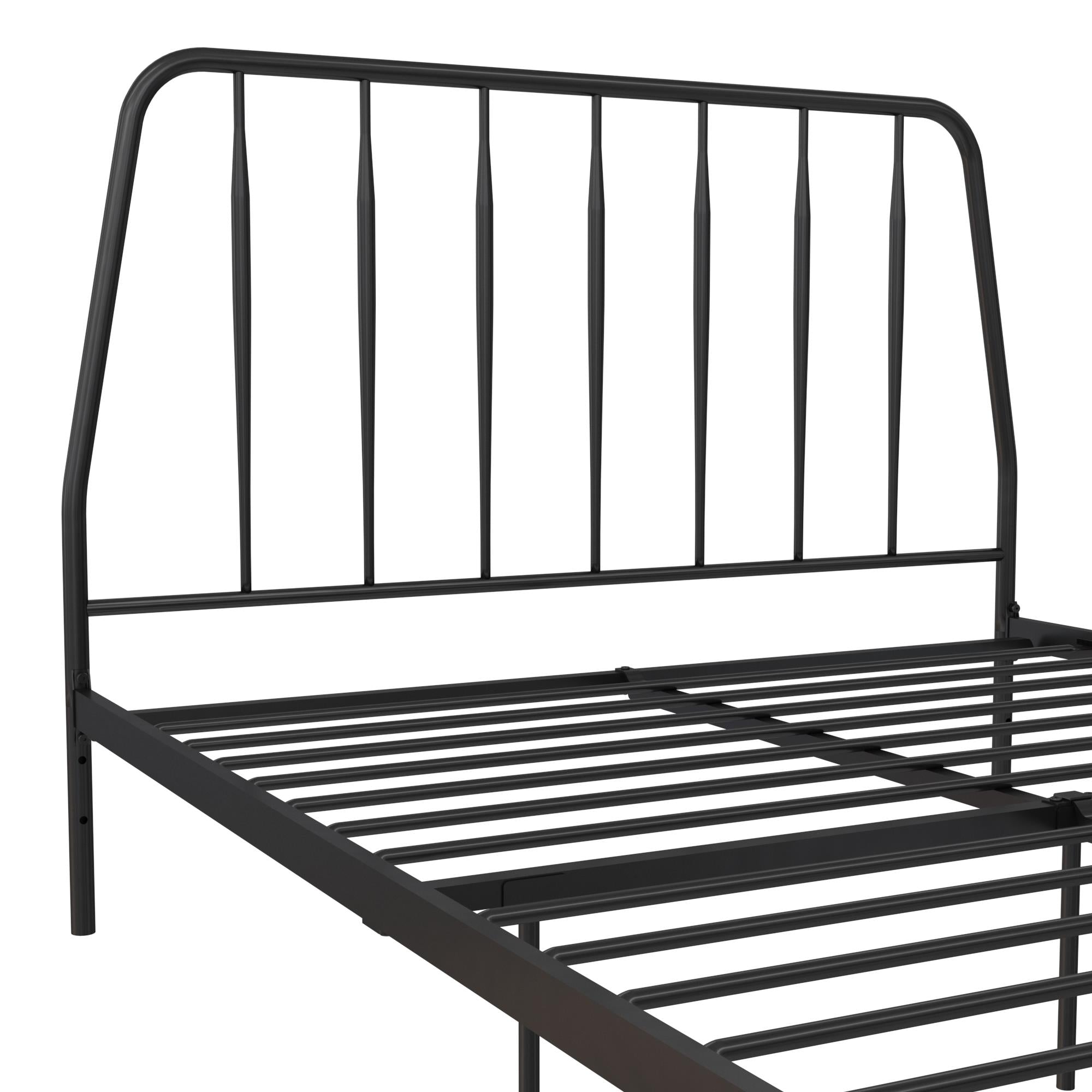 CosmoLiving Anastasia Metal Bed - Black - Queen