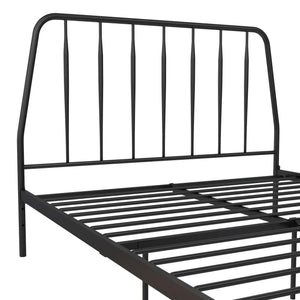 CosmoLiving Anastasia Metal Bed - Black - Queen