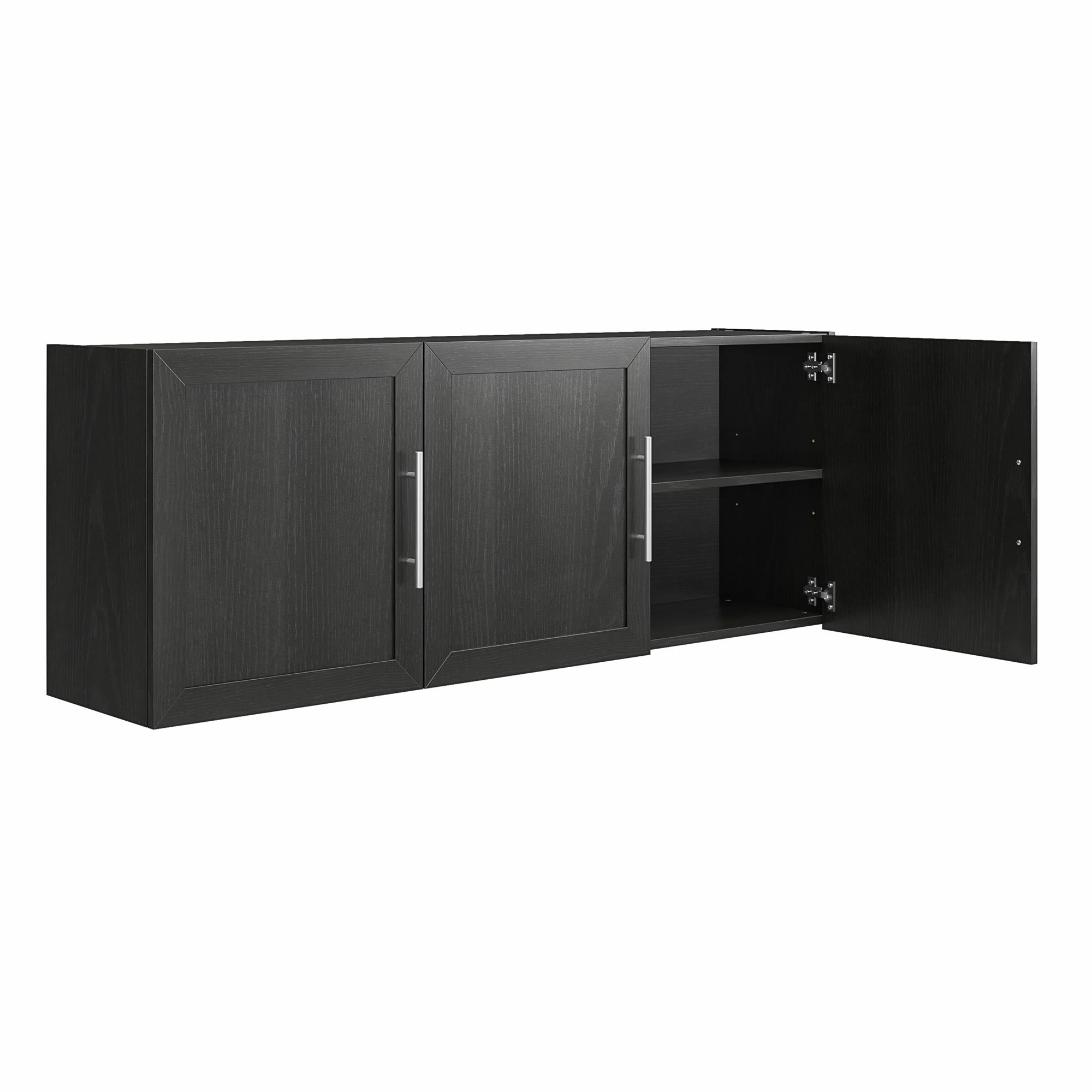 Systembuild Evolution Camberly Framed 54" Wall Cabinet - Black Oak