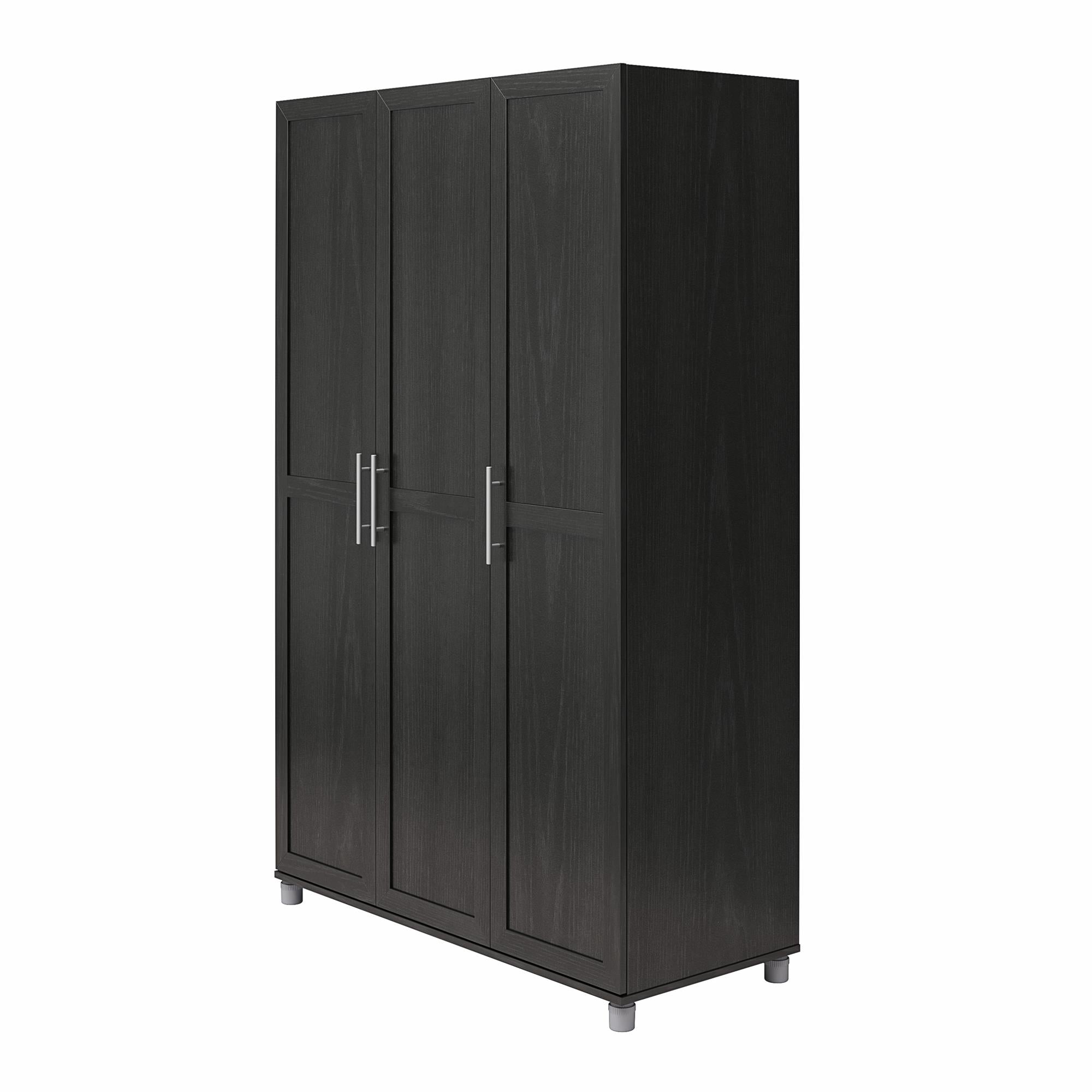 Systembuild Evolution Camberly Framed 3 Door Wardrobe - Black Oak