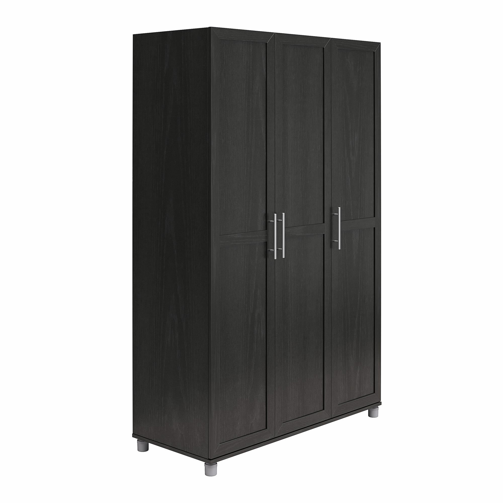 Systembuild Evolution Camberly Framed 3 Door Wardrobe - Black Oak