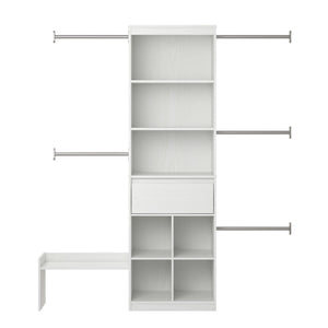 Max & Finn Grow with Me Adjustable Closet Organizer - White