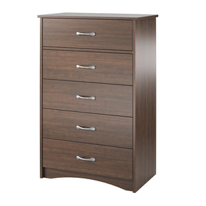 Ameriwood Home Jerry Hill Tall 5 Drawer Dresser - Cherry Oak