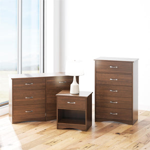 Ameriwood Home Jerry Hill Tall 5 Drawer Dresser - Cherry Oak