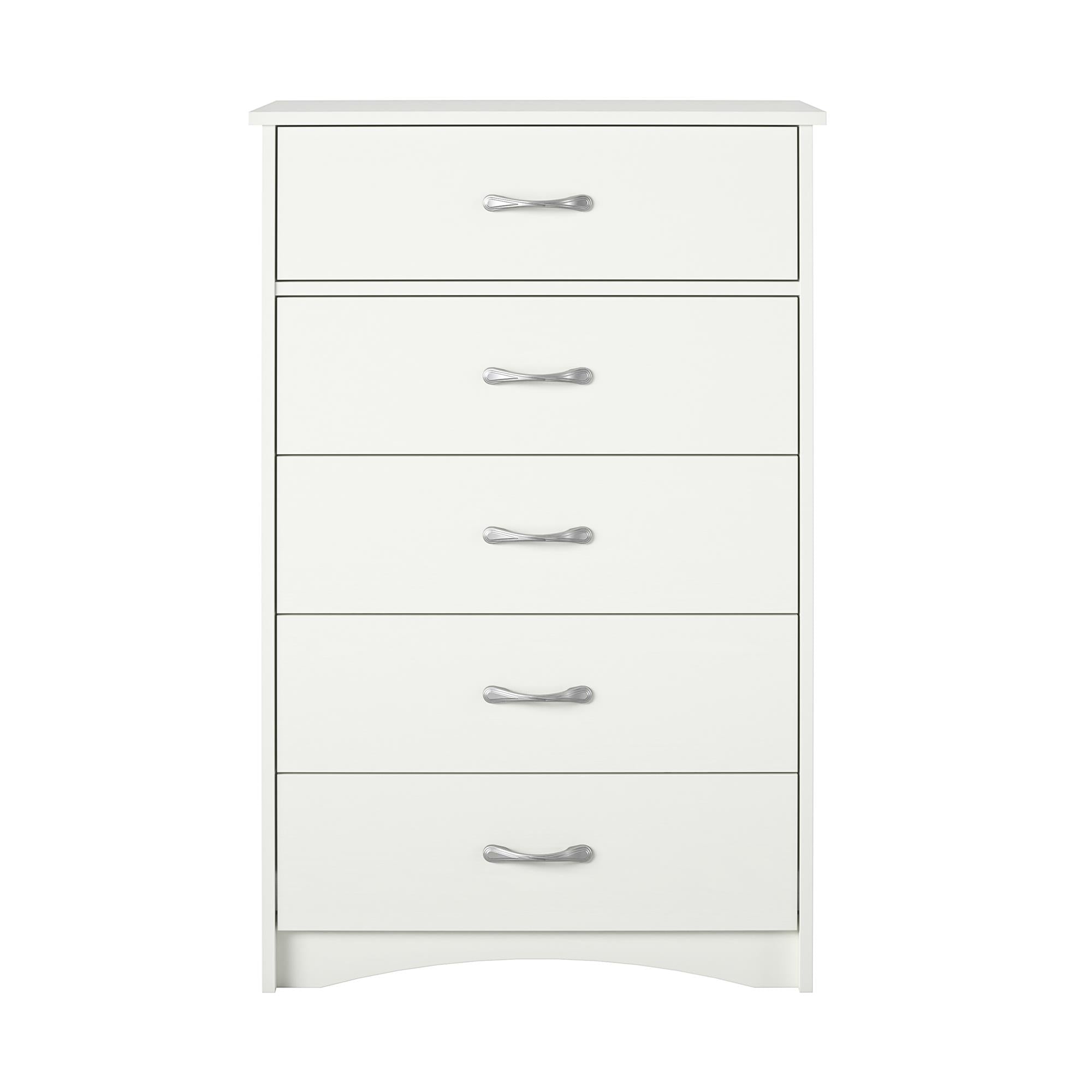 Ameriwood Home Jerry Hill Tall 5 Drawer Dresser - Ivory Oak