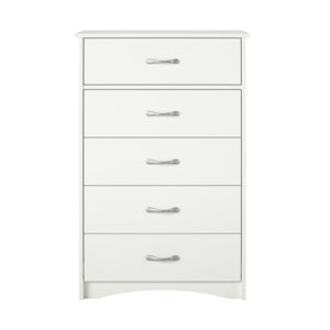 Ameriwood Home Jerry Hill Tall 5 Drawer Dresser - Ivory Oak