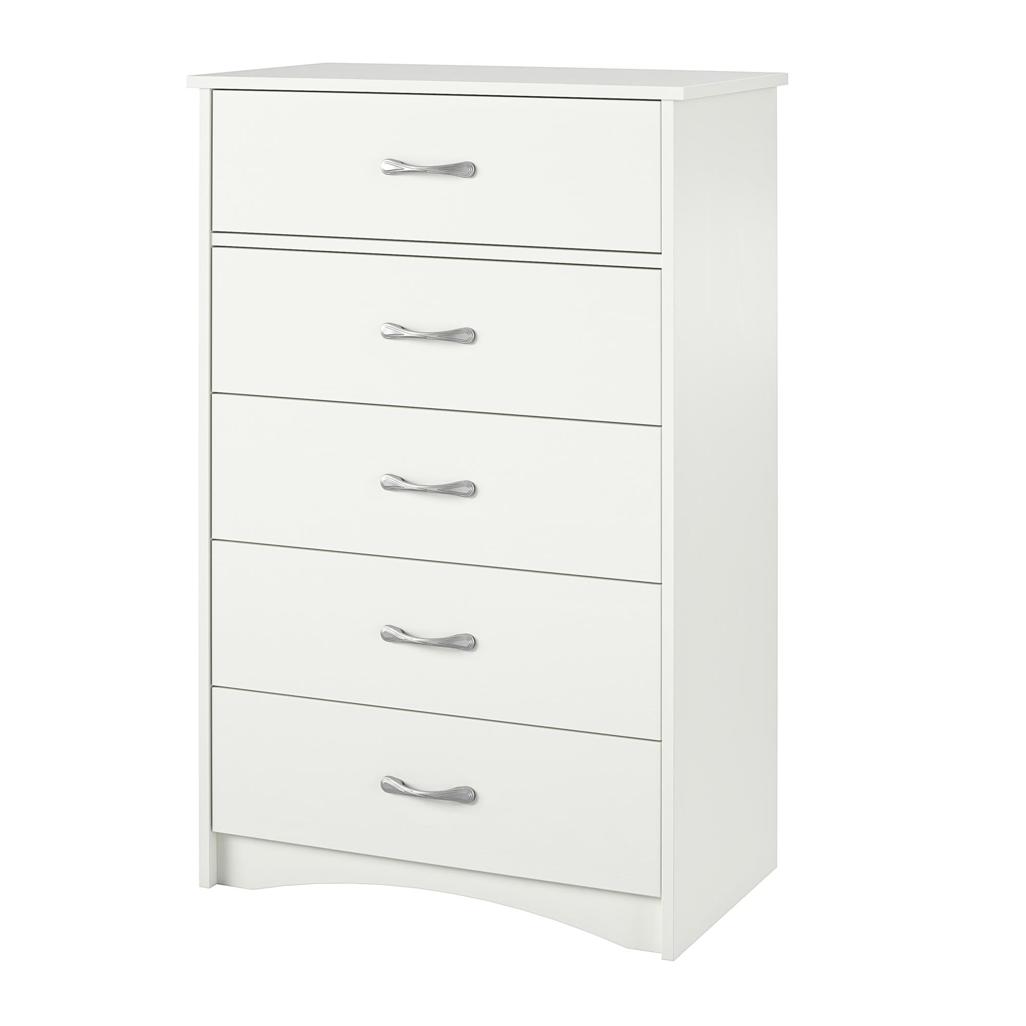 Ameriwood Home Jerry Hill Tall 5 Drawer Dresser - Ivory Oak