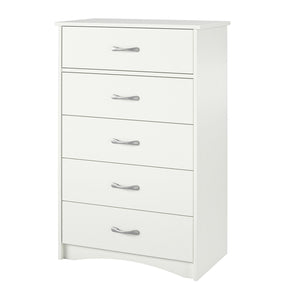 Ameriwood Home Jerry Hill Tall 5 Drawer Dresser - Ivory Oak