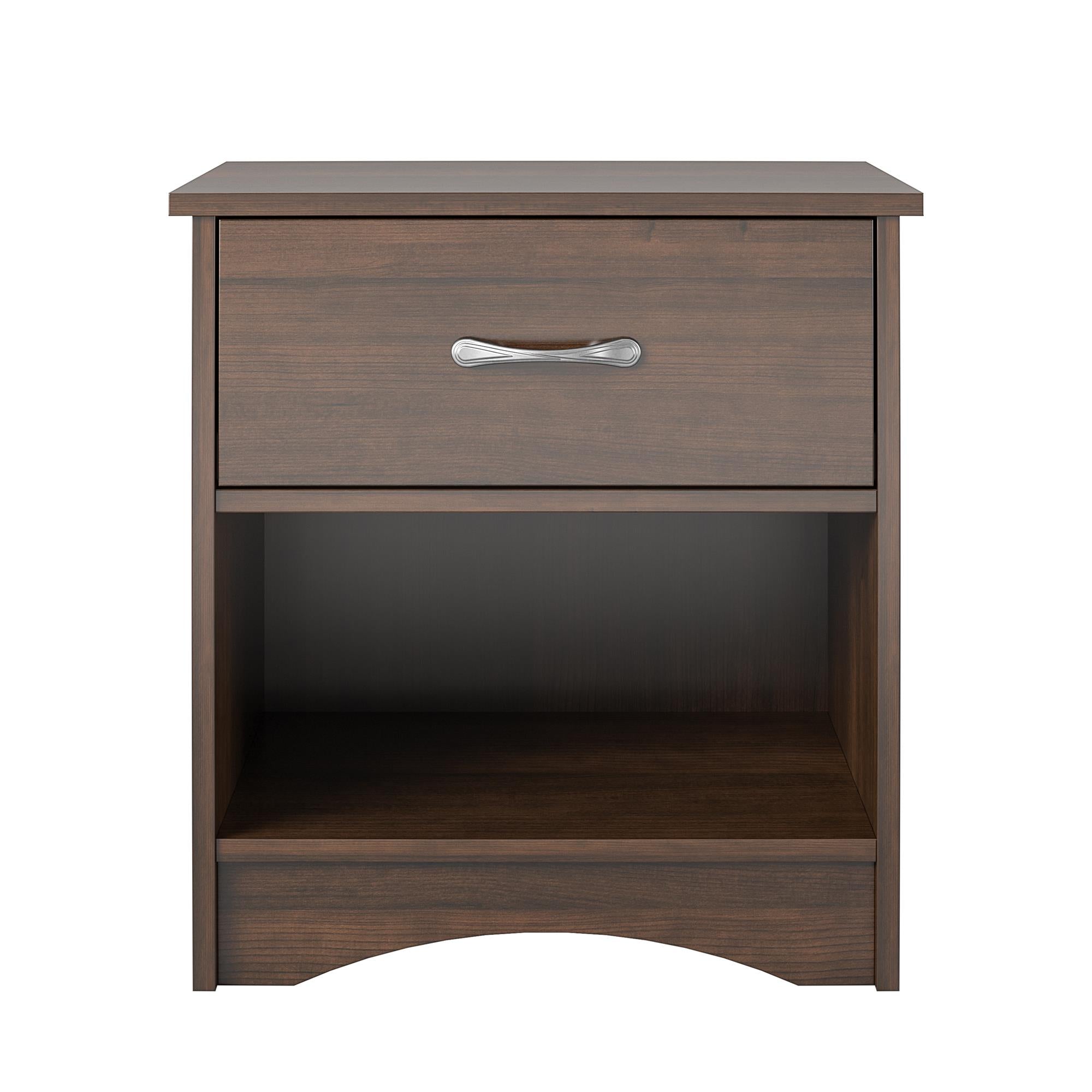 Ameriwood Home Jerry Hill Nightstand with Drawer - Cherry Oak