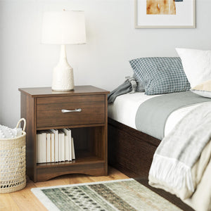 Ameriwood Home Jerry Hill Nightstand with Drawer - Cherry Oak