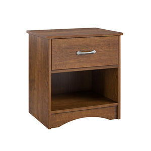 Ameriwood Home Jerry Hill Nightstand with Drawer - Brown Oak
