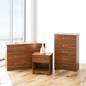 Ameriwood Home Jerry Hill Nightstand with Drawer - Brown Oak