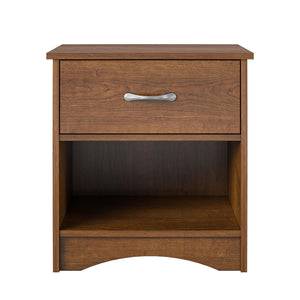 Ameriwood Home Jerry Hill Nightstand with Drawer - Brown Oak