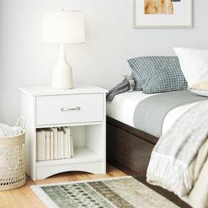 Ameriwood Home Jerry Hill Nightstand with Drawer - Ivory Oak
