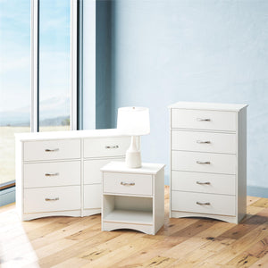 Ameriwood Home Jerry Hill Nightstand with Drawer - Ivory Oak
