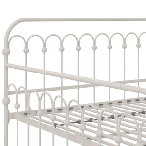 Novogratz Bright Pop Metal Daybed with Trundle - Off White - Full