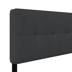 RealRooms Tyler Upholstered Bed - Dark Gray - Queen