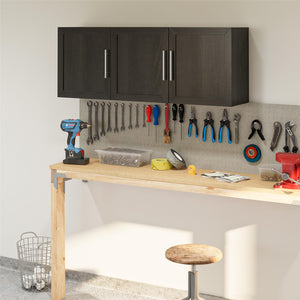 Systembuild Evolution Camberly Framed 54" Wall Cabinet - Black Oak