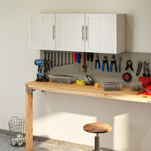 Systembuild Evolution Camberly Framed 54" Wall Cabinet - Ivory Oak
