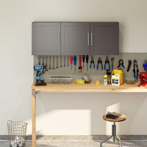 Systembuild Evolution Camberly Framed 54" Wall Cabinet - Graphite Grey