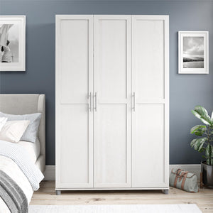 Systembuild Evolution Camberly Framed 3 Door Wardrobe - Ivory Oak