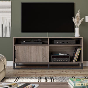Ameriwood Home TV Stand for TVs up to 54" - Distressed Gray Oak