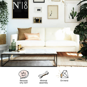 Mr. Kate Tess Sofa - White