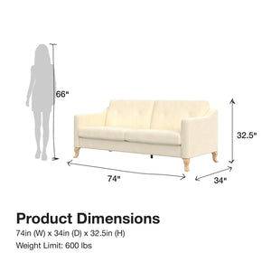 Mr. Kate Tess Sofa - White