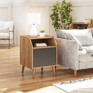 Novogratz Magnolia End Table - Walnut