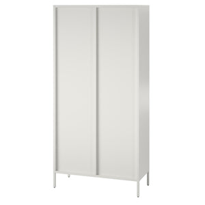 Systembuild Evolution Ashbury Heights Tall 2 Door Metal Storage Cabinet - White
