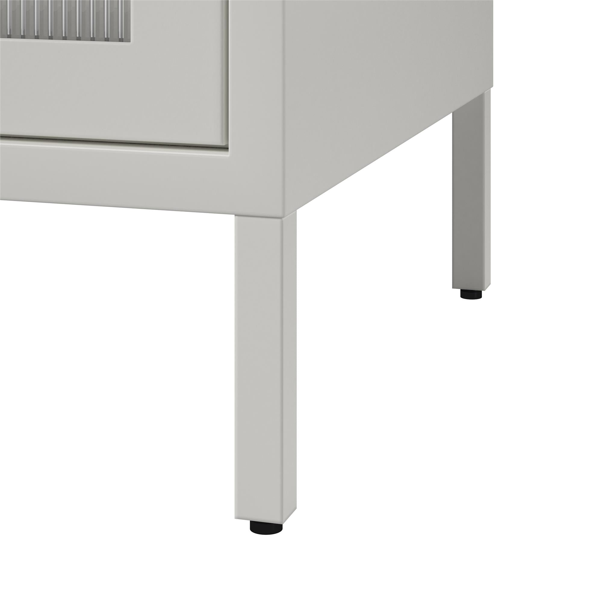 Systembuild Evolution Ashbury Heights Tall 2 Door Metal Storage Cabinet - White