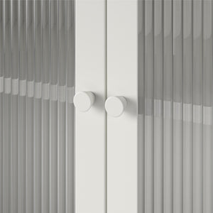 Systembuild Evolution Ashbury Heights Tall 2 Door Metal Storage Cabinet - White