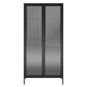 Systembuild Evolution Ashbury Heights Tall 2 Door Metal Storage Cabinet - Black