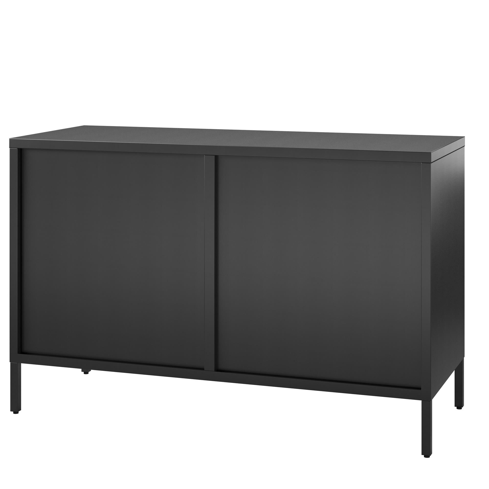 Systembuild Evolution Ashbury Heights 2 Door Metal Accent Cabinet - Black
