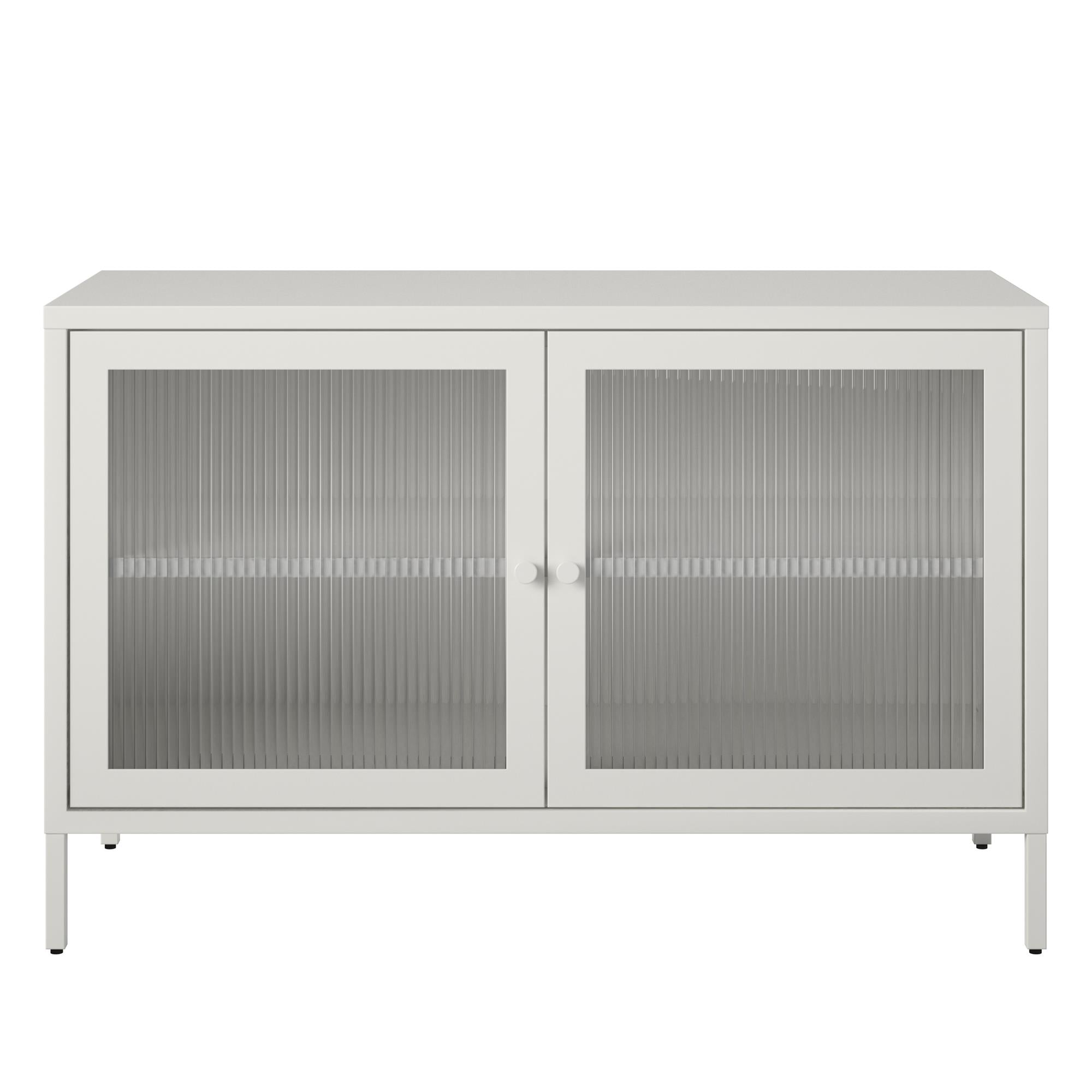 Systembuild Evolution Ashbury Heights 2 Door Metal Accent Cabinet - White