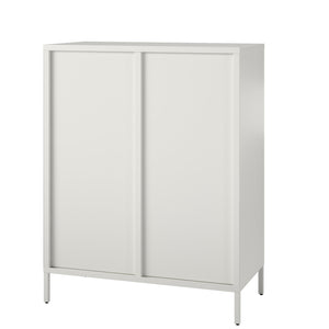 Systembuild Evolution Ashbury Heights 2 Door Metal Accent Cabinet - White