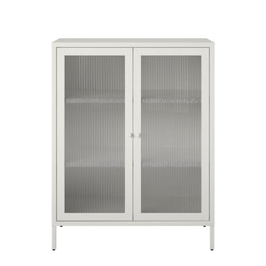 Systembuild Evolution Ashbury Heights 2 Door Metal Accent Cabinet - White